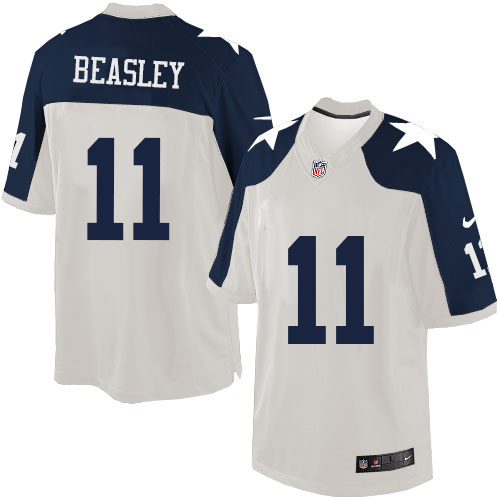 Men's Limited Cole Beasley Nike Jersey White Alternate - #11 Throwback NFL Dallas Cowboys